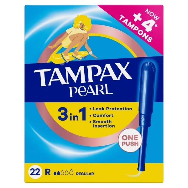 TAMPAX PEARL REGULAR 22CT