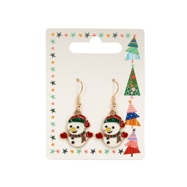 Christmas Earrings - Snowman