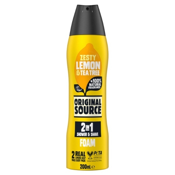 Original Source Zesty Lemon Tea Tree Foam Body Wash 200ml