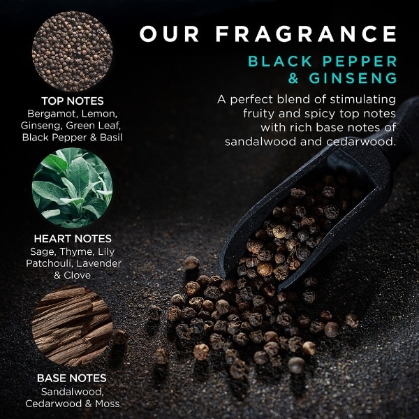 Baylis & Harding Black Pepper & Ginseng Men's Luxury Trio