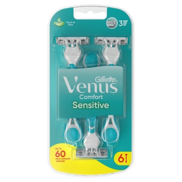 Venus3 Sensitive Disposable Razors X6
