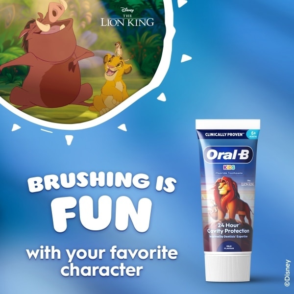 Oral-B Kids 6+ Months- 6 Years Lion King Toothpaste 60Ml