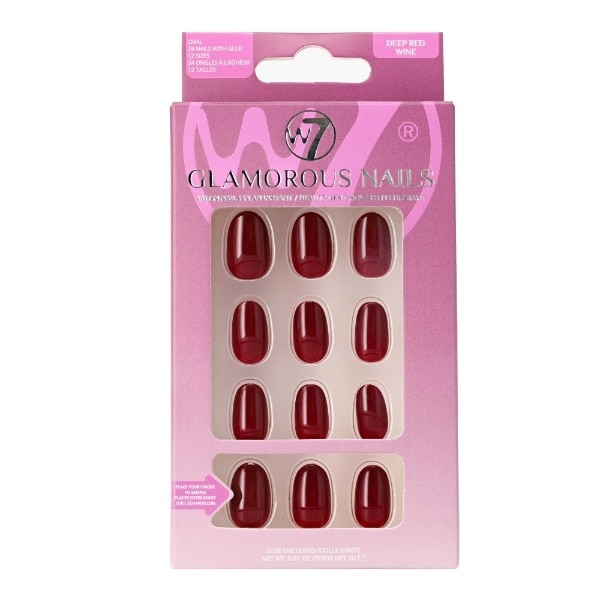 W7 Glamorous Nails - Deep Red Wine
