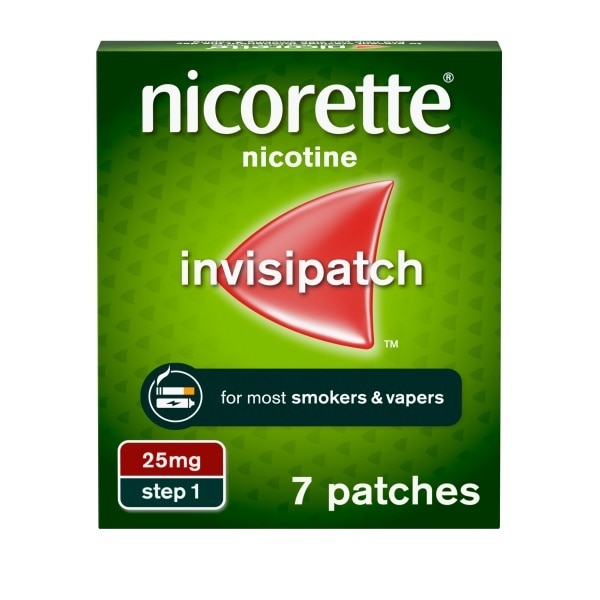 Nicorette Invisible Patch Step1 25mg 7s