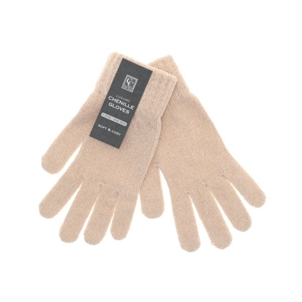 Chenille Gloves Biscuit