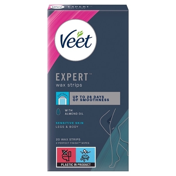 Veet Expert Wax Strips Legs & Body Sensitive 20s.