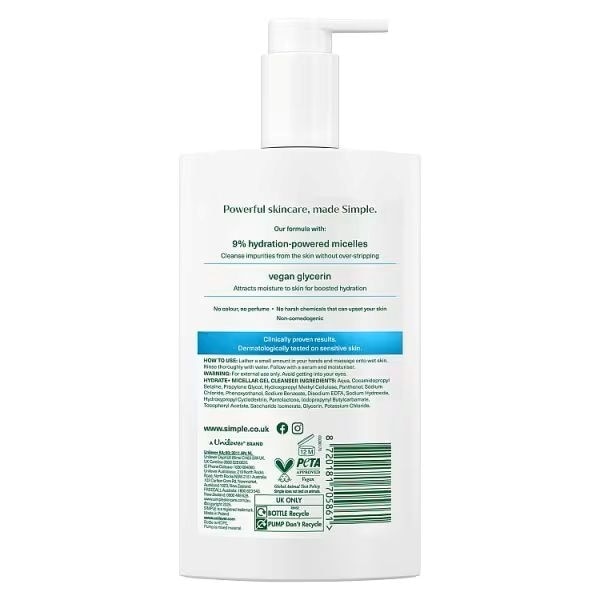 SIMPLE HYRDATE GEL CLEANSER 240ML
