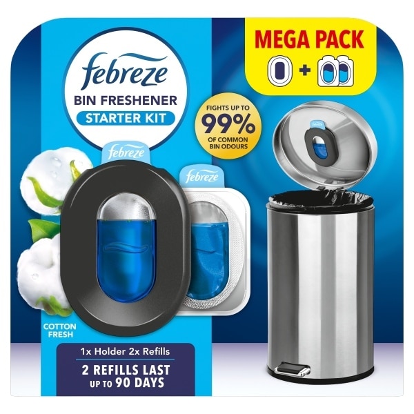 Febreze Bin Holder 2 Refill Cotton
