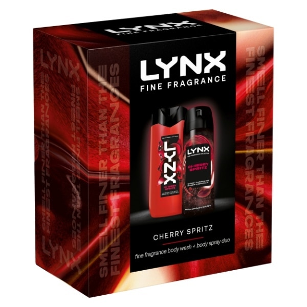 Lynx Cherry Spritz Body Spray & Body Wash Gift Set