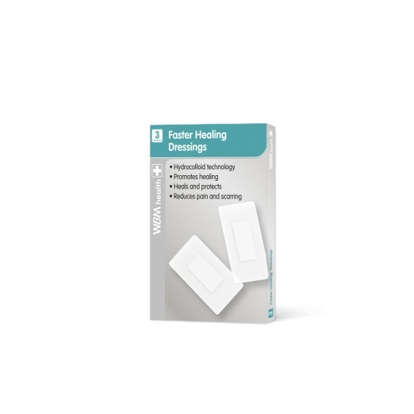 WBM Health Faster Healing Dressings 3Pk