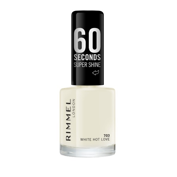 Rimmel Nail Polish 60 Sec White Hot Love 8ml