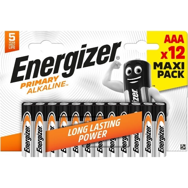 Energizer Primary Alkaline AAA 12 Pack