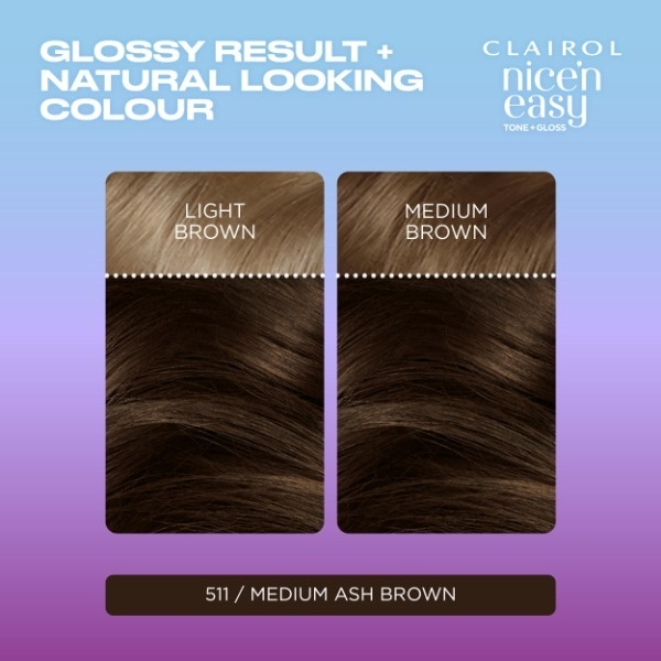 Nicen Easy No Ammonia Medium Ash Brown