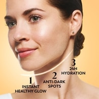 Olay Vitamin C Brighten & Glow 3In1 Moisturiser Face Fluid Spf50+Hydrating Primer 50ml