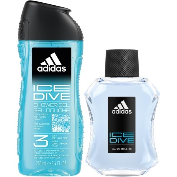 Adidas Ice 100ml EDT 250ml Shower Gel Set