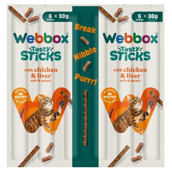 Webbox 6 Cat Sticks Chicken+Liver