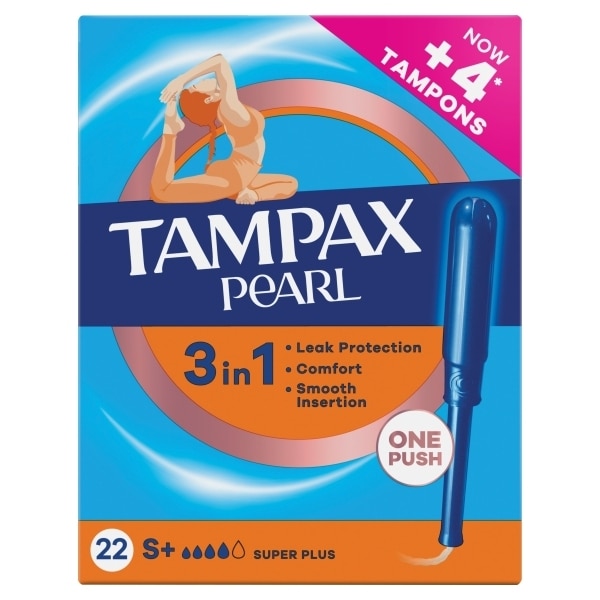 TAMPAX PEARL SUPER PLUS 22CT