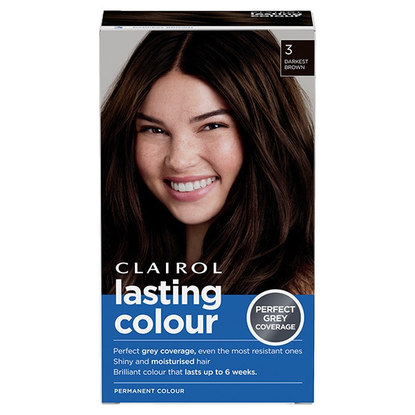 Clairol Permanent Hair Dye 3 Darkest Brown