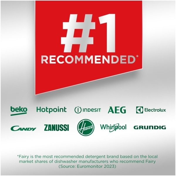 Fairy Platinum Dishwasher Tablets, Lemon, 73 Capsules