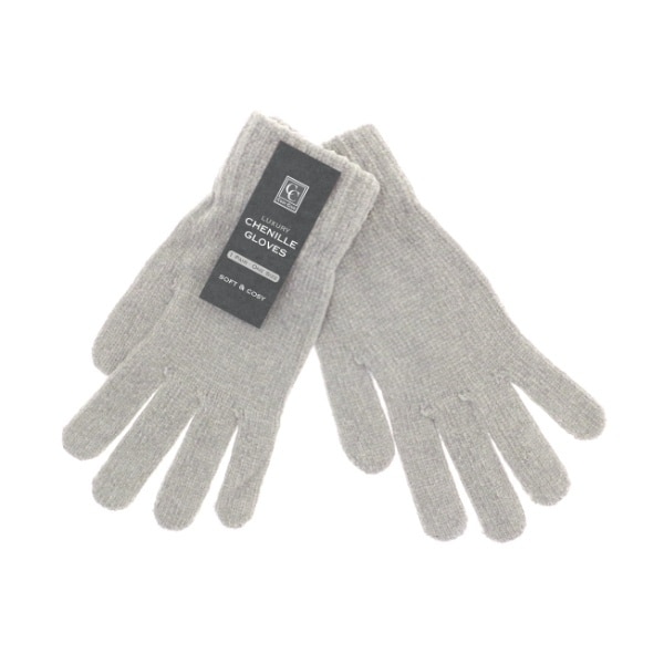 Chenille Gloves Grey