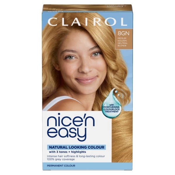 Clairol Nice'n Easy HairDye 8GN Medium Golden Neutral Blonde