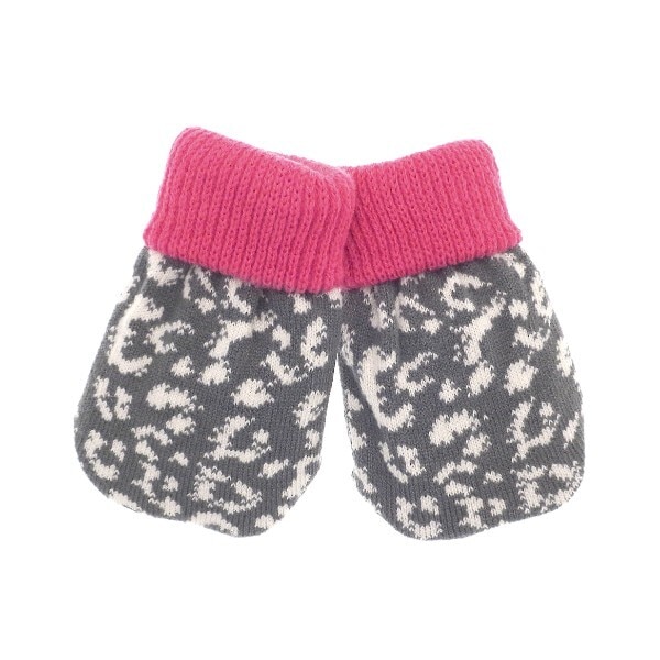 Cable Knit Hand Warmer 2 Pack Leopard