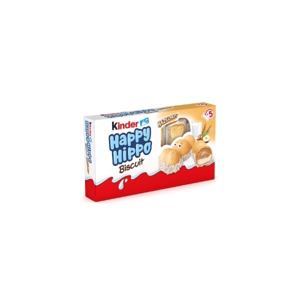Happy Hippo Hazelnut 5 Pack 104g