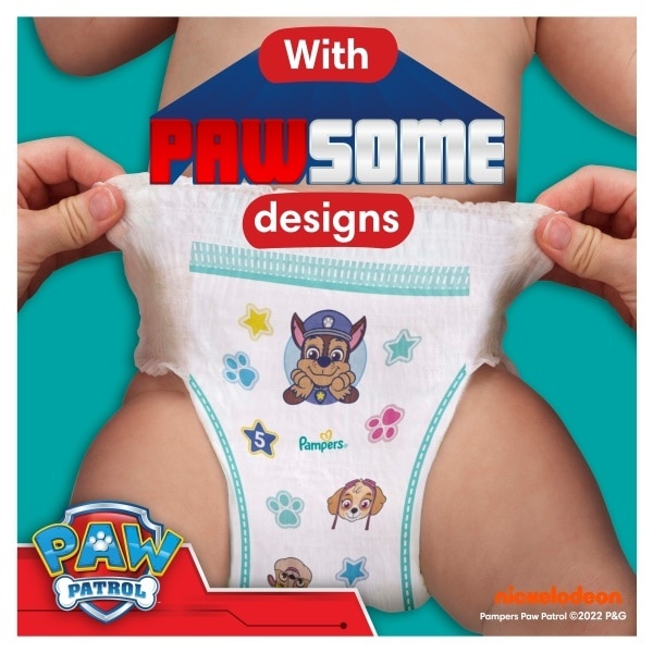 Pampers Baby-Dry Nappy Pants Paw Patrol Edition Size 5, 22