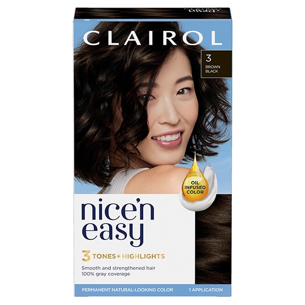 Clairol Nice'n Easy Hair Dye 3 Brown Black