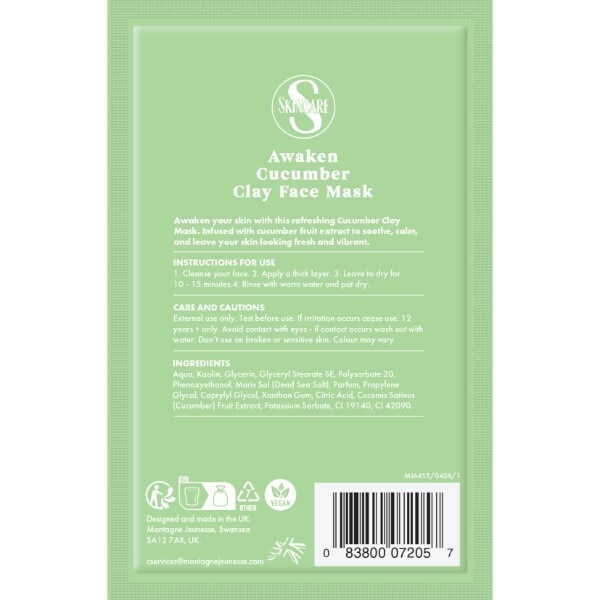 Savers Skincare Awaken Cucumber Clay Face Mask