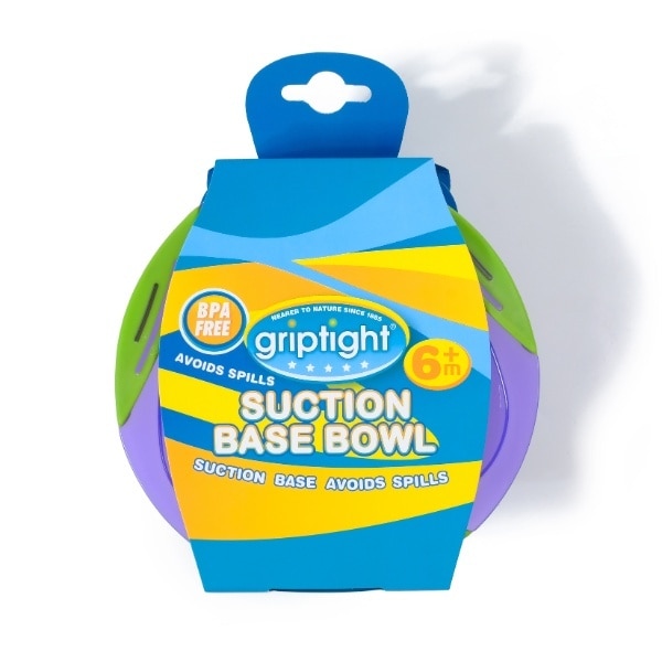 Griptight Suction Feeding Bowl Purple