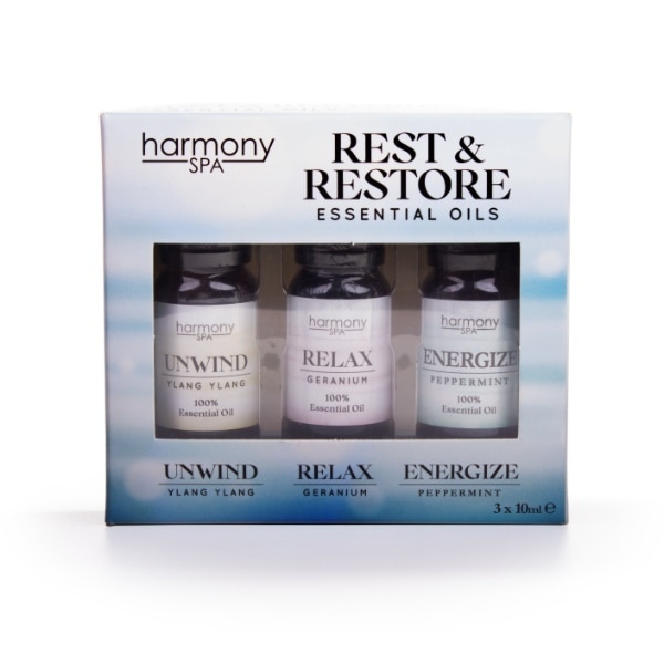 Harmony Spa 3 Pack 10Ml Essential Oils
