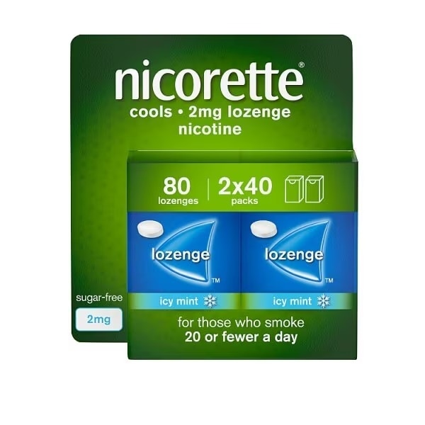 Nicorette Lozenge Mint 2mg 80s