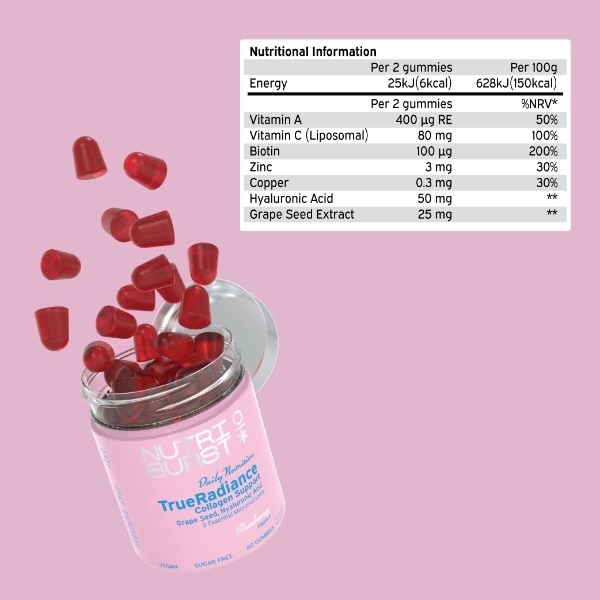 Nutriburst True Radiance - Collagen Support 60 Gummies