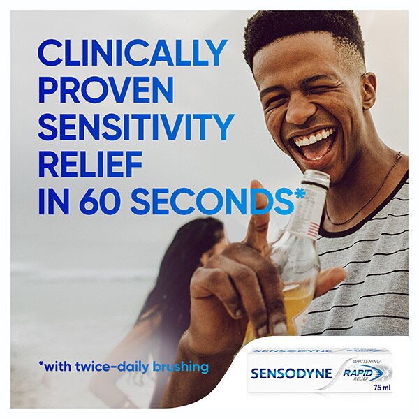 Sensodyne Rapid Relief Whitening Toothpaste 75ml