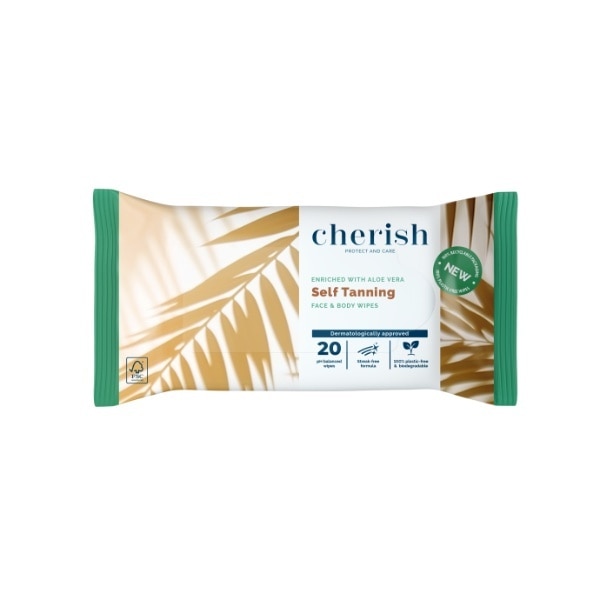 Cherish Self Tanning Wipes 20 Wipes