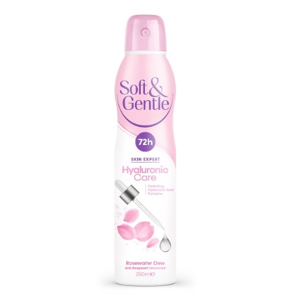 Soft&gentle Hyaluronic 72H Deodorant Rosewater