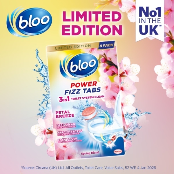Bloo Petal Breeze Fizz Tabs 8X22.5G