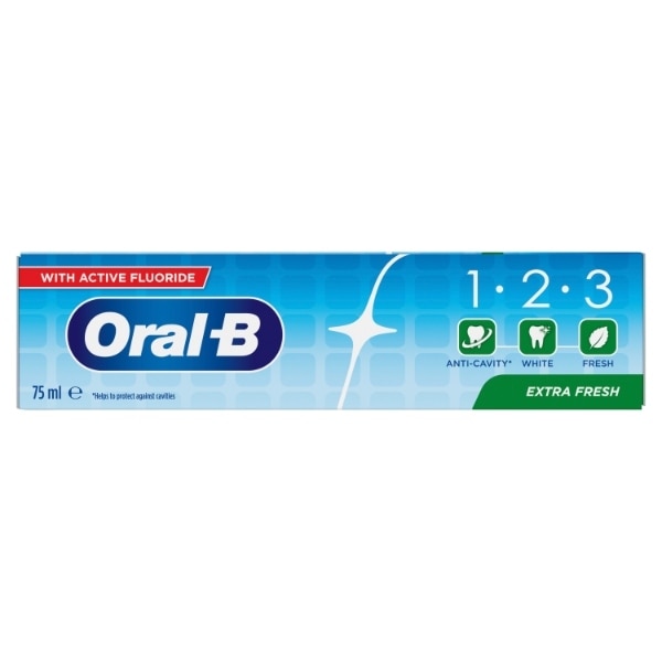 Oral-B 1 2 3 Extra Fresh Toothpaste 75Ml