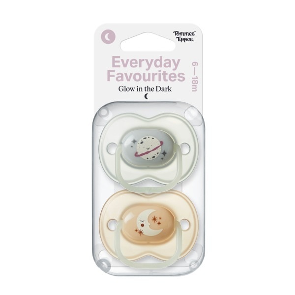 Tommee Tippee Soother 6-18M X2 Clear/Yellow
