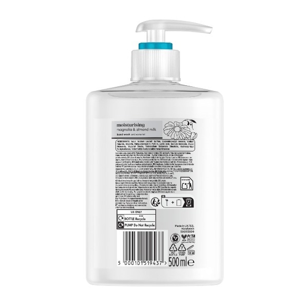 Cussons Pure Handwash Magnolia And Almond Milk 500Ml