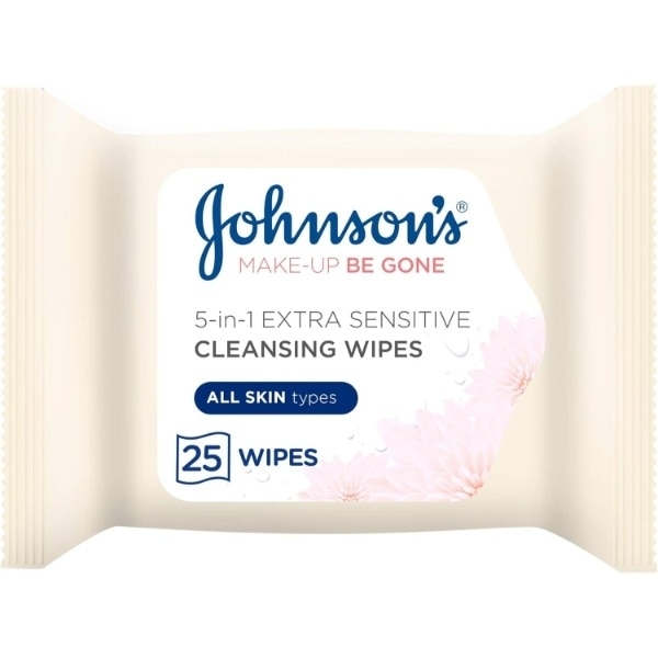 J&J Make Up Be Gone Extra Sensitive Wipes 25s