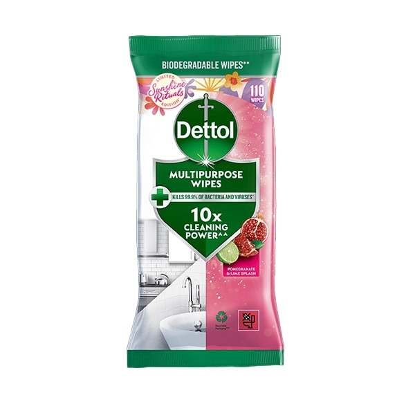 Dettol Pomegranate Wipes 110s