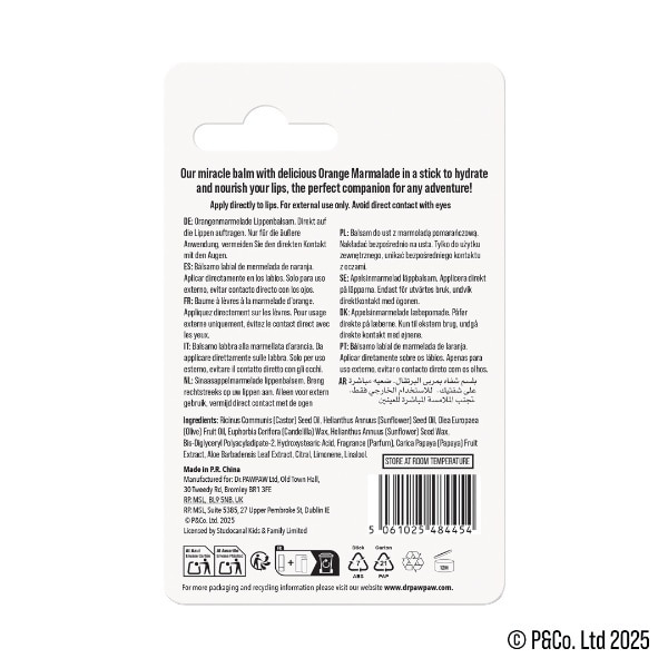 Dr.Pawpaw X Paddington Orange Maramalade Lip Balm