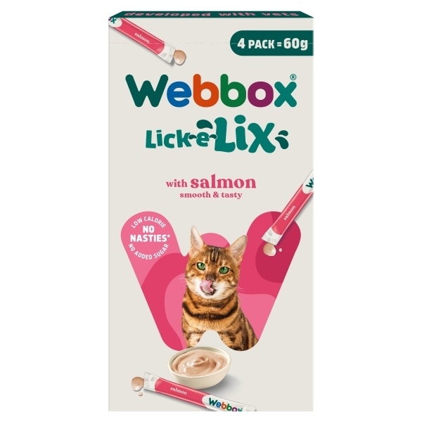 Webbox Lick-E-Lix Salmon 4 X 15g
