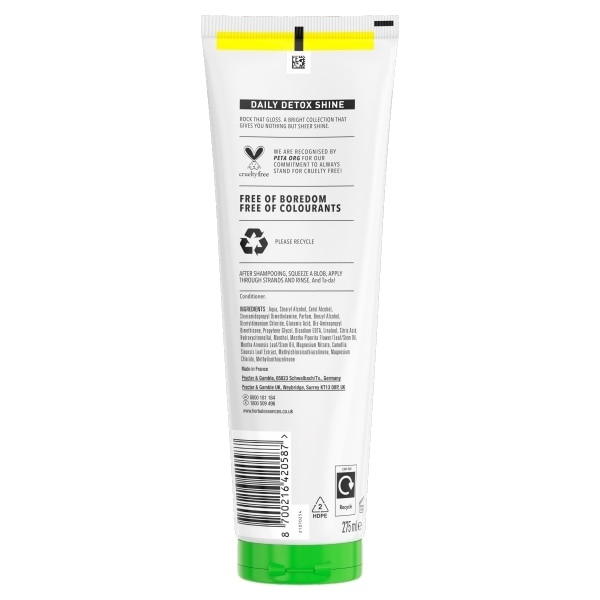 Herbal Essences Daily Detox Shine Conditioner 275Ml.