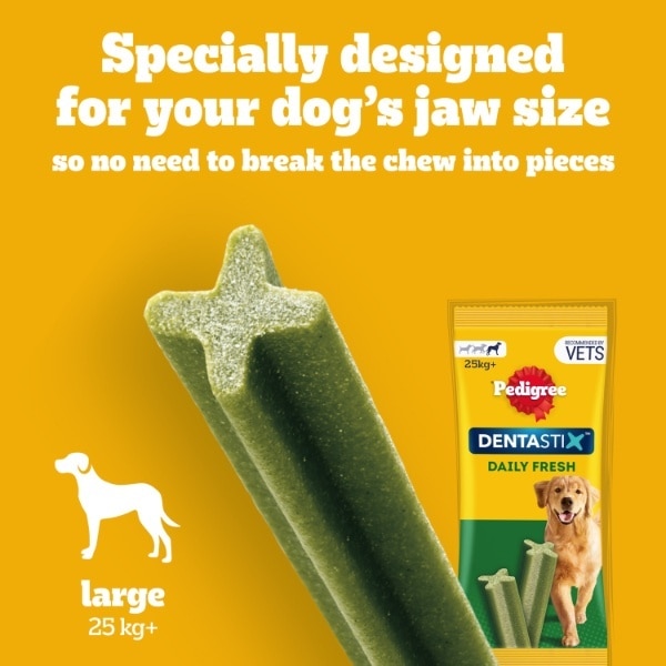 Pedigree Dentastix Chews Large Dog 4 Pack