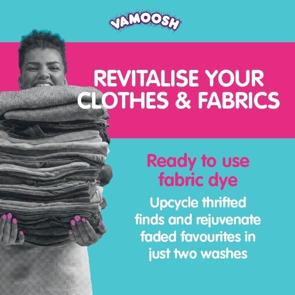 Vamoosh Wash & Dye Black 350g, Intense Black Dye For Clothes