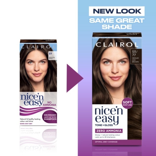 Nicen Easy No Ammonia Medium Ash Brown