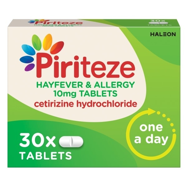 Piriteze Hayfever & Allergy 10mg Film Coated Tablets, 30s